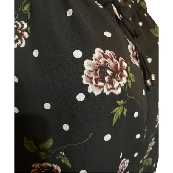 Zac & Rachel Blouse Polka Dot & Floral Size XL - Picture 5 of 7